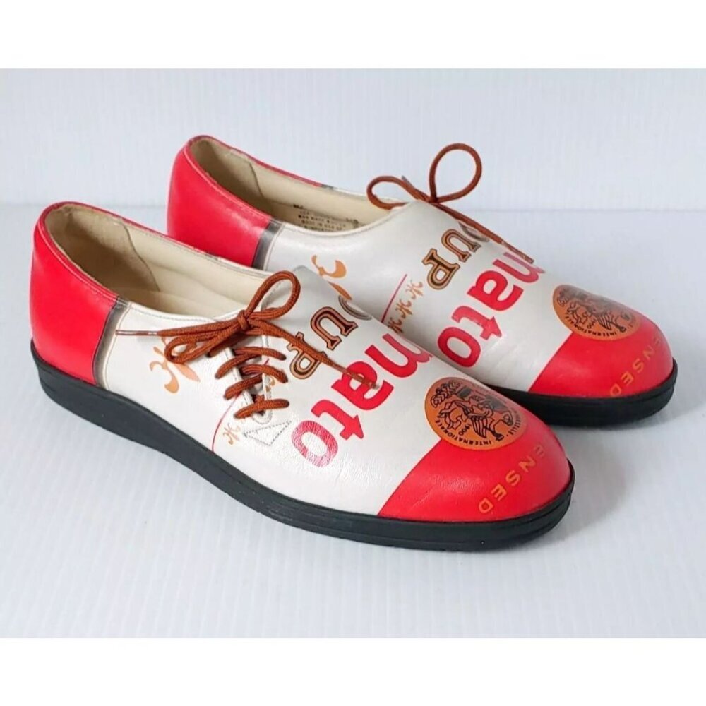 Icon Casual Shoes Pop Art Campbell's Tomato Soup Andy Warhol Size M 7.5 W 9.5 - Picture 2 of 13